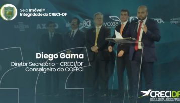 1ª Solenidade de premiação do Selo Imóvel + Integridade  Diego Gama Diretor Secretario do CRECI/DF